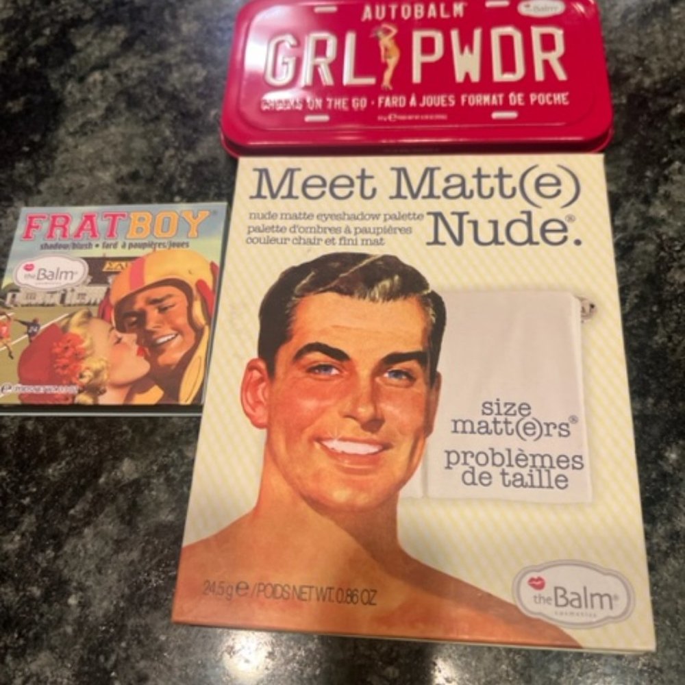 NWOT The Balm Never used Makeup - Eyeshadow Palette, Blush, & Face Palette - Picture 2 of 9